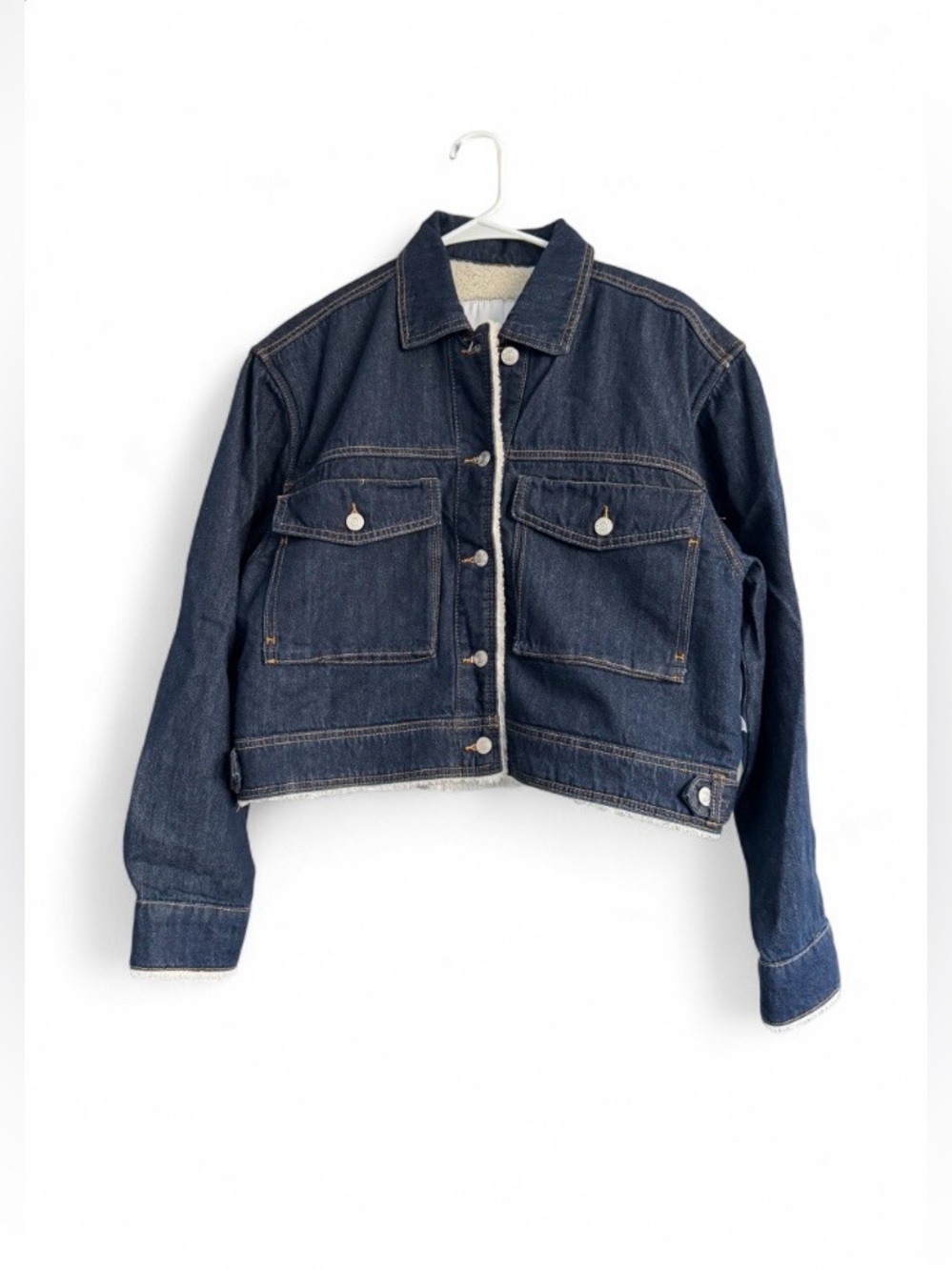 NWT RSQ Women’s Sherpa Lined Denim Jacket Large